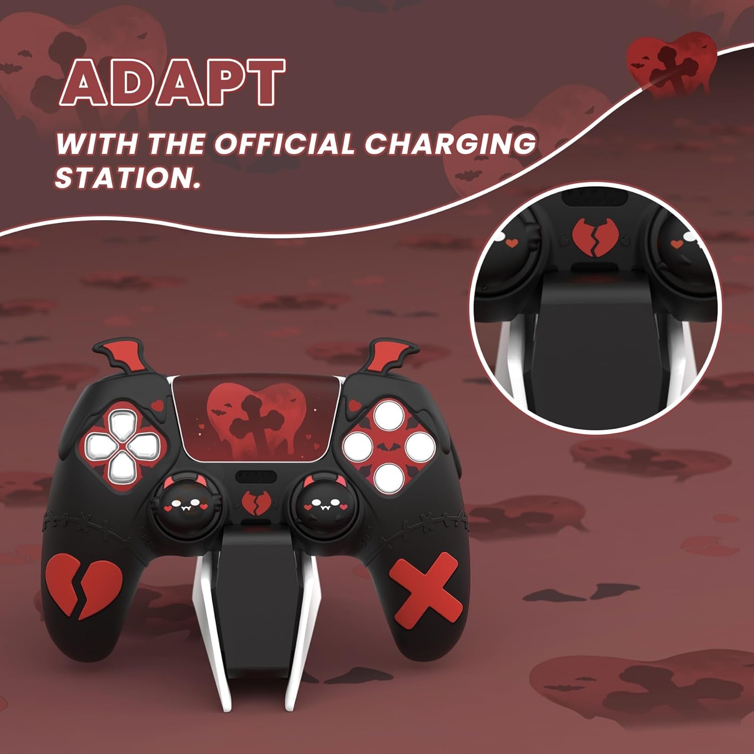 Gothic Imp PS5 Controller Case