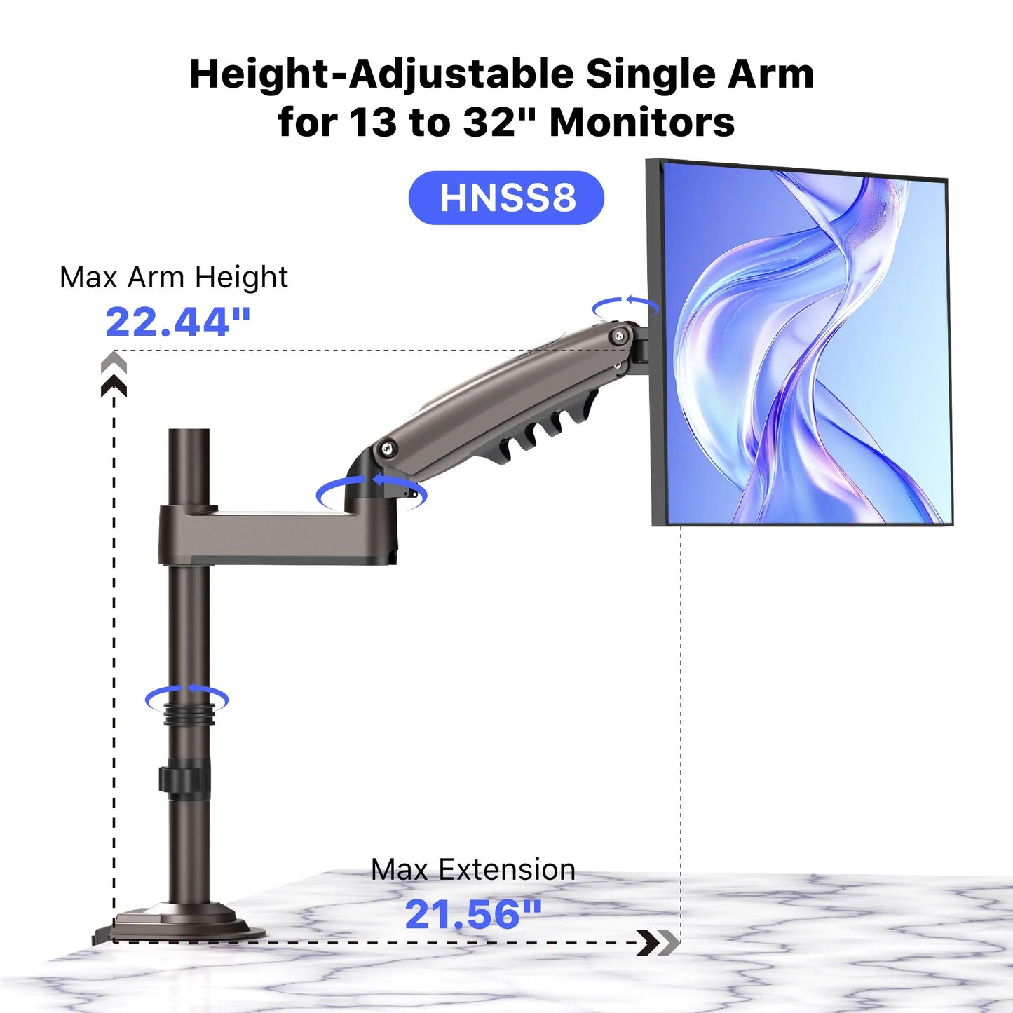 Stackable Dual Gaming Monitor Arm