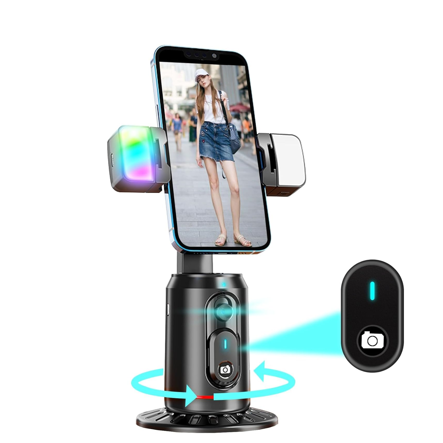 AI-Powered 360° Smart Face Tracking Phone Holder