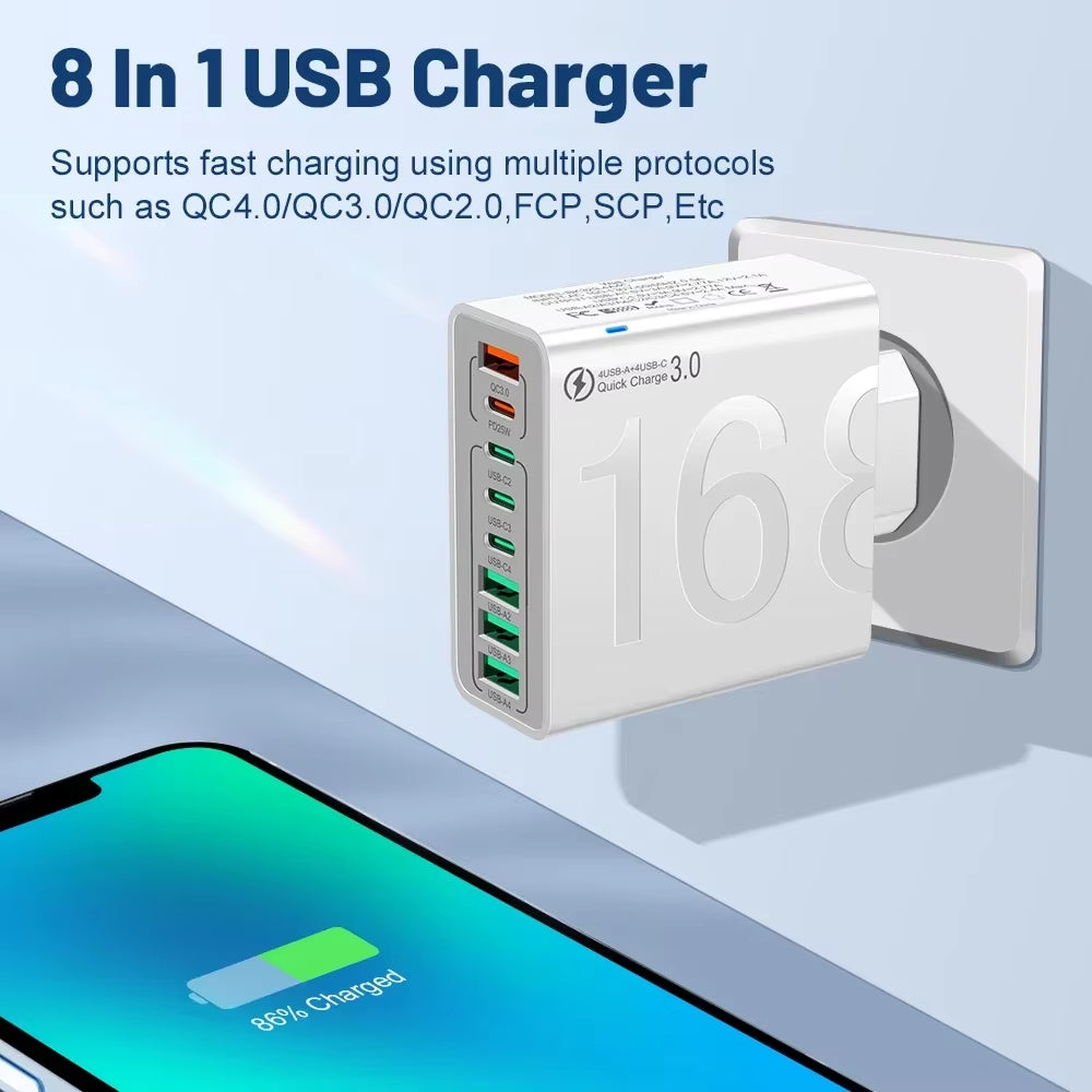 High-Speed Multi-Port USB-C Charger